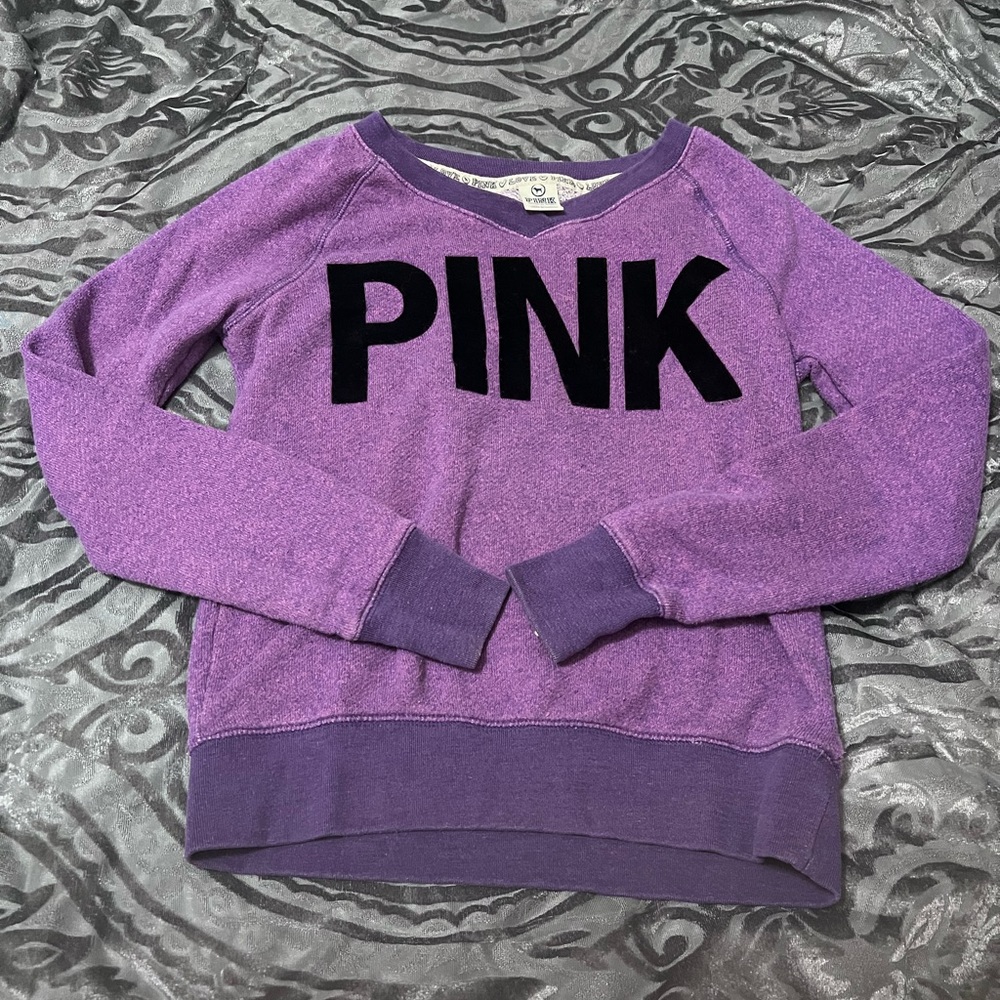 PINK Victoria's Secret - Purple Sweatshirt - XSmall Petite